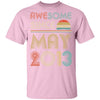 Awesome Since May 2013 Vintage 9th Birthday Gifts Youth Youth Shirt | Teecentury.com