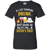 If I Get Campfire Drunk It's My Sister's Fault Camping T-Shirt & Hoodie | Teecentury.com