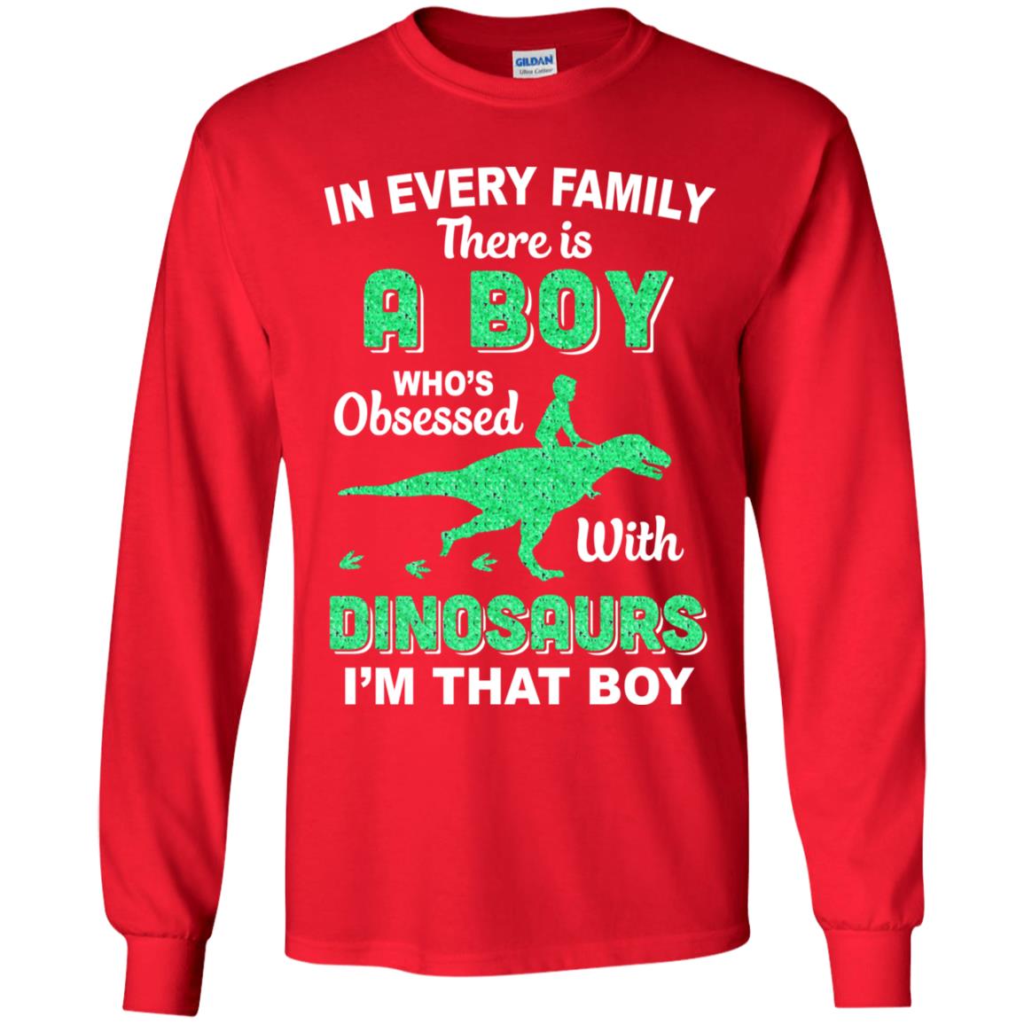 A Boy Who's Obsessed With Dinosaurs I Am That Boy Kids Youth Youth Shirt | Teecentury.com