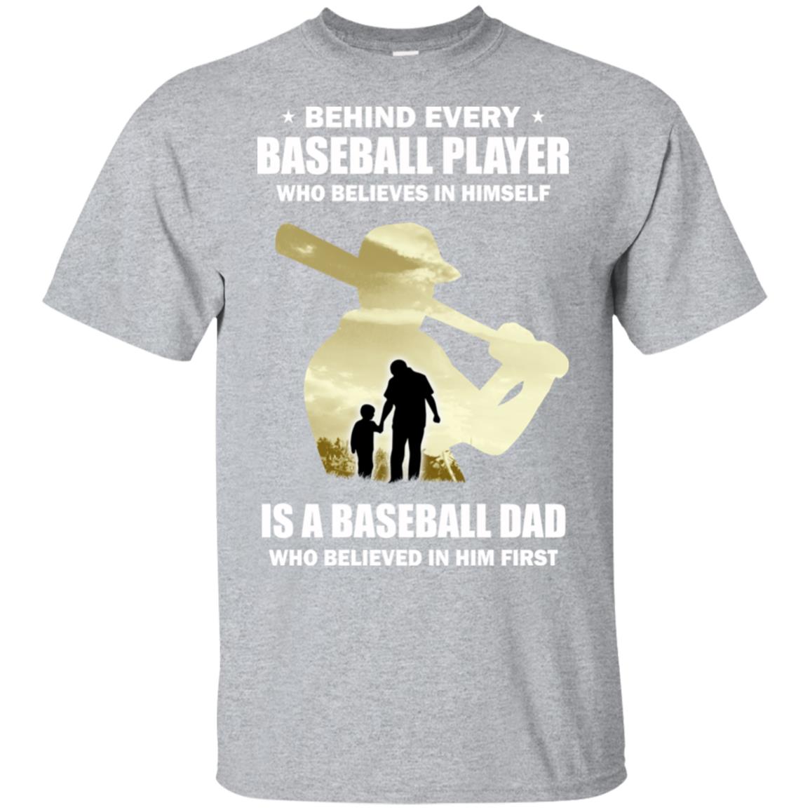 Father's Day Funny Gift Ideas Apparel Papa Baseball Font Dad Father T-Shirt