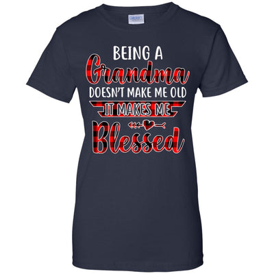 Red Plaid Funny Being A Grandma Doesn't Make Me Old T-Shirt & Hoodie | Teecentury.com