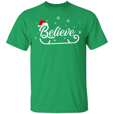 Christmas Santa Believe Xmas Christmas Holiday Funny Gift T-Shirt & Sweatshirt | Teecentury.com