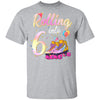 6 Years Old Birthday Girls Roller Skates 80's 6th Birthday Youth Youth Shirt | Teecentury.com