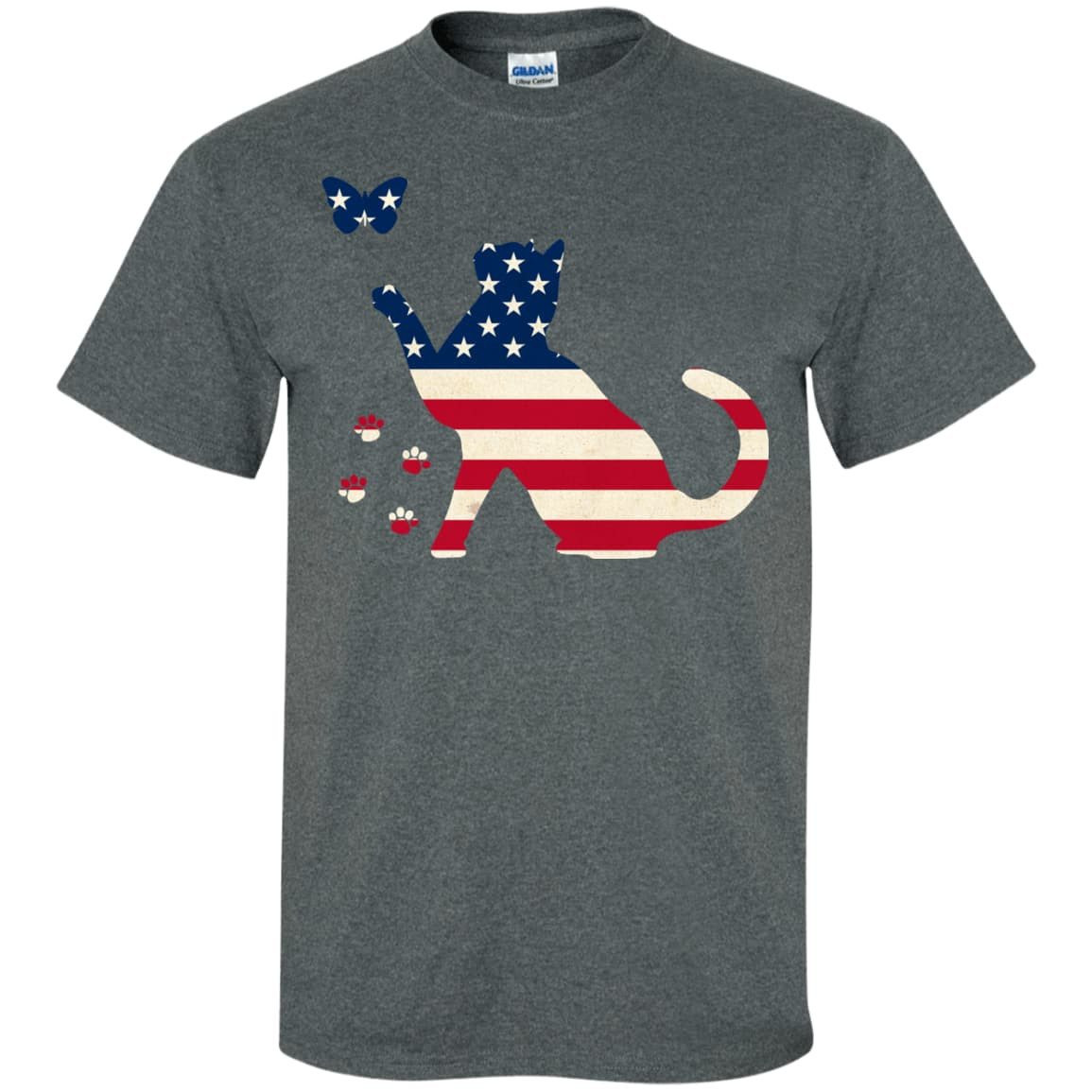 Meowica Cat American Flag 4th of July T-Shirt & Hoodie | Teecentury.com