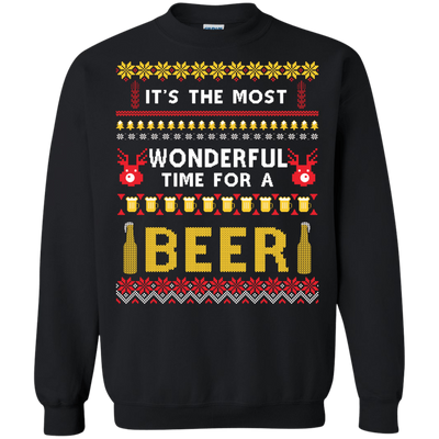 It's The Most Wonderful Time For A Beer Ugly Sweater T-Shirt & Hoodie | Teecentury.com