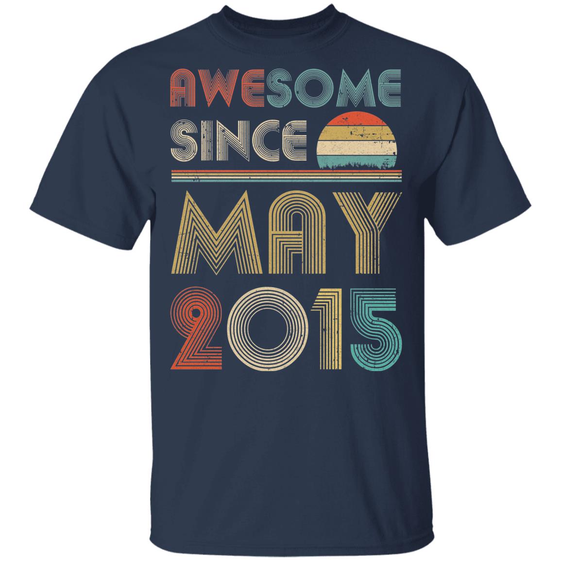 Awesome Since May 2015 Vintage 7th Birthday Gifts Youth Youth Shirt | Teecentury.com
