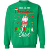 This Is My Christmas Pajama Unicorn Christmas Gifts T-Shirt & Sweatshirt | Teecentury.com