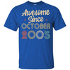 Awesome Since October 2005 Vintage 17th Birthday Gifts T-Shirt & Hoodie | Teecentury.com