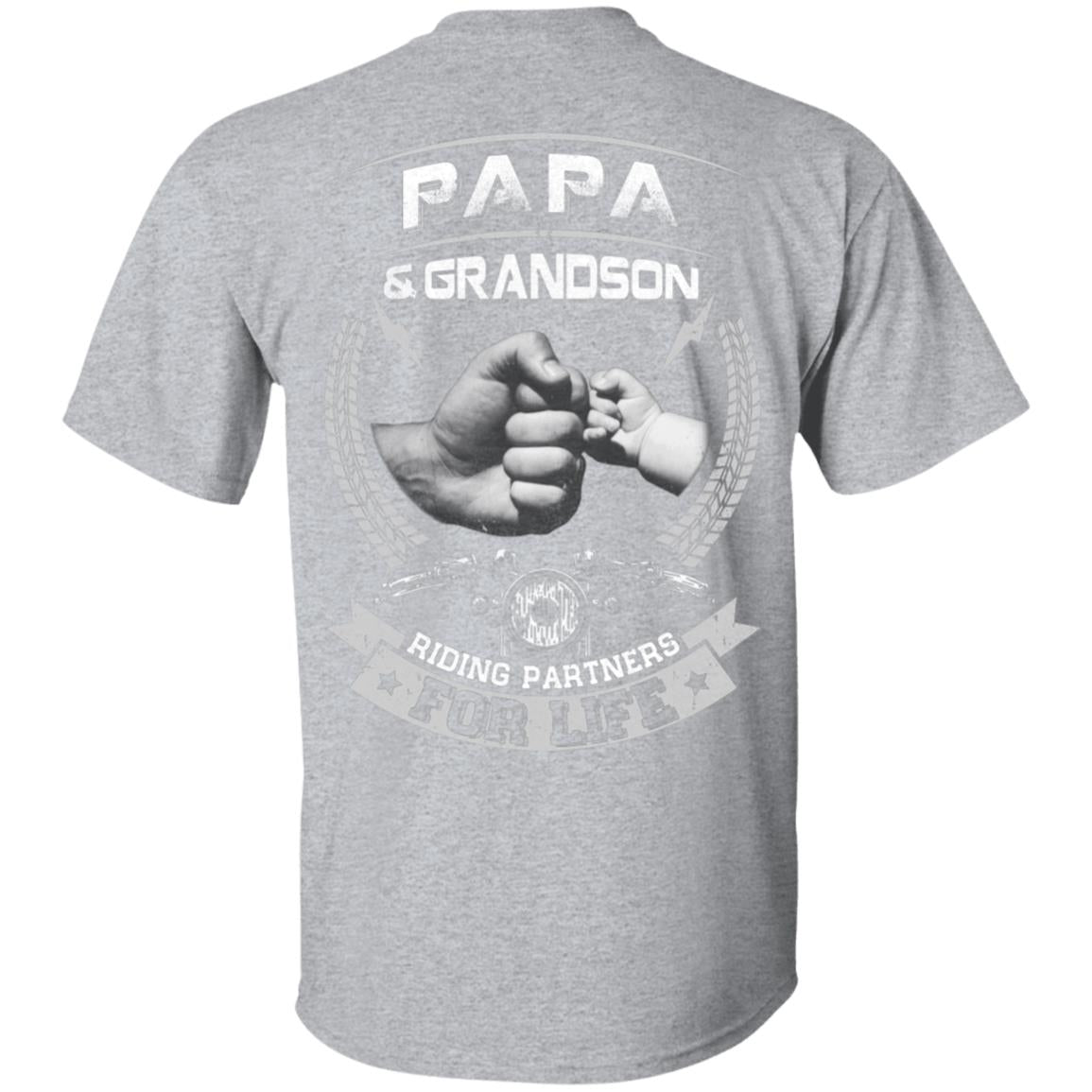 Motocross Papa And Grandson Riding Partners For Life T-Shirt & Hoodie | Teecentury.com