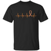 MS Leukemia Awareness Orange Ribbon Heartbeat T-Shirt & Hoodie | Teecentury.com