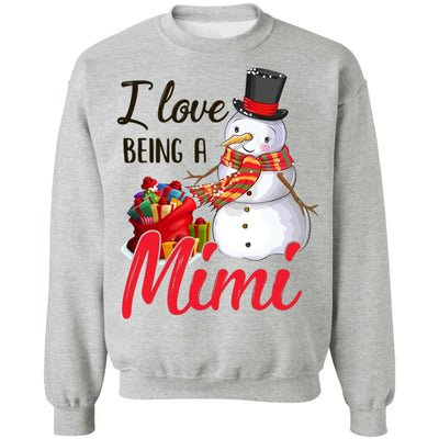 I Love Being A Mimi Snowman Gift For Christmas Day T-Shirt & Sweatshirt | Teecentury.com