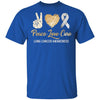 Peace Love Cure Lung Cancer Awareness T-Shirt & Hoodie | Teecentury.com