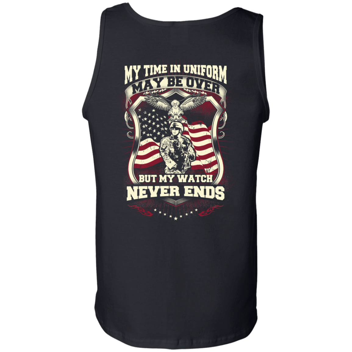 My Time In Uniform May Be Over But My Watch Never Ends T-Shirt & Hoodie | Teecentury.com