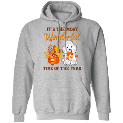 Poodle Autumn It's The Most Wonderful Time Of The Year T-Shirt & Hoodie | Teecentury.com