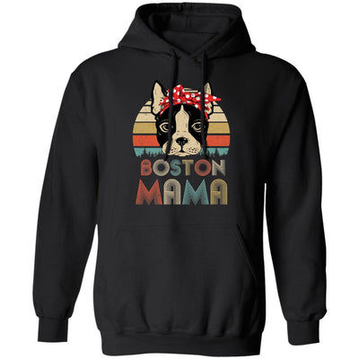Brown Boston Terrier Mama Bostie Mom Gifts Vintage Women T-Shirt & Hoodie | Teecentury.com