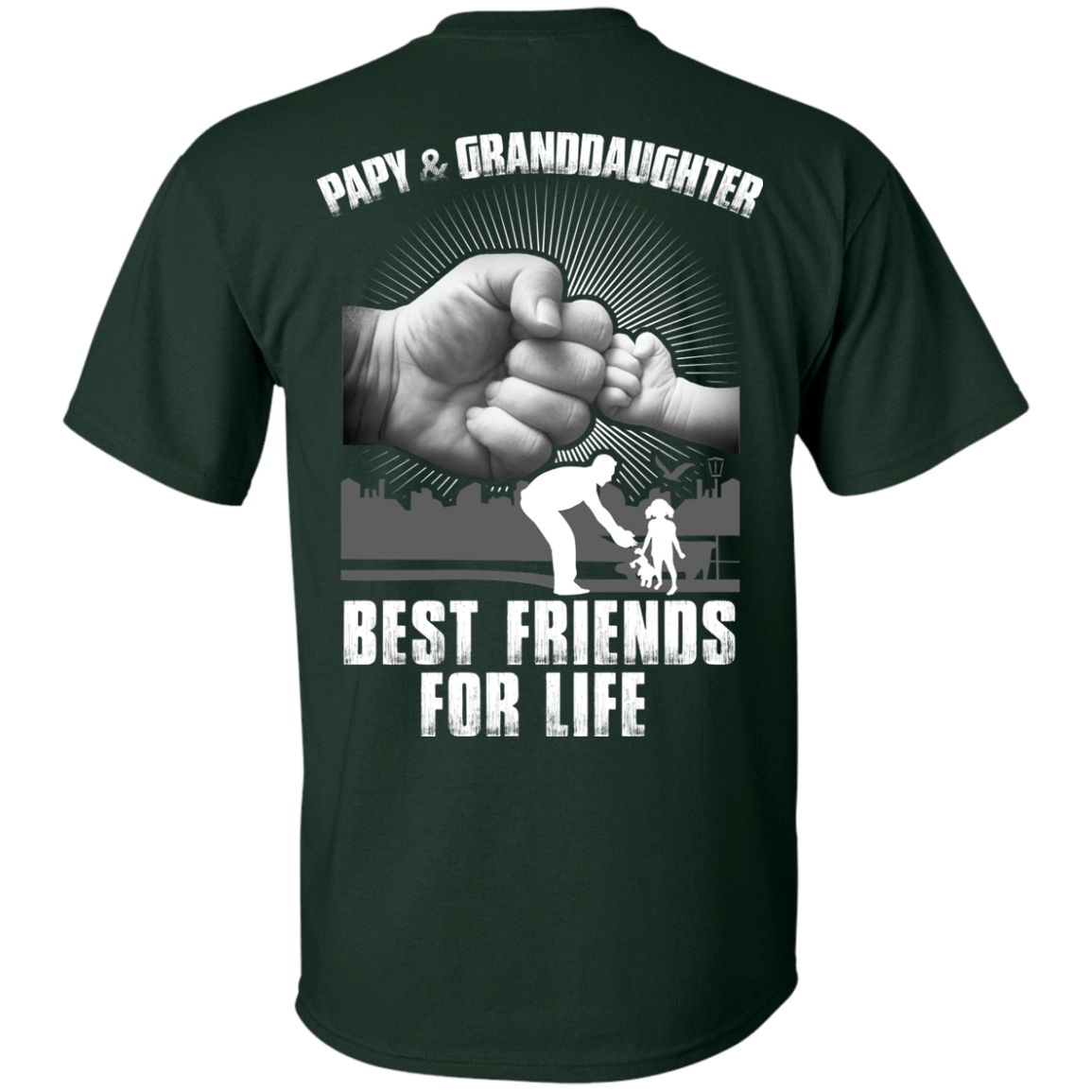 Papy And Granddaughter Best Friends For Life T-Shirt & Hoodie | Teecentury.com