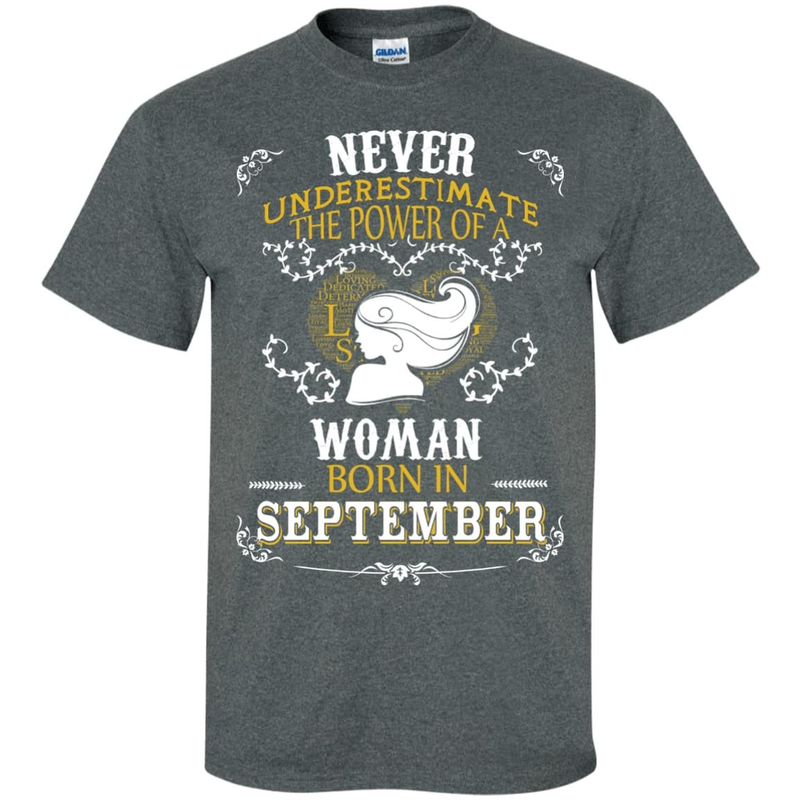 A Woman Born In SEPTEMBER T-Shirt & Hoodie | Teecentury.com