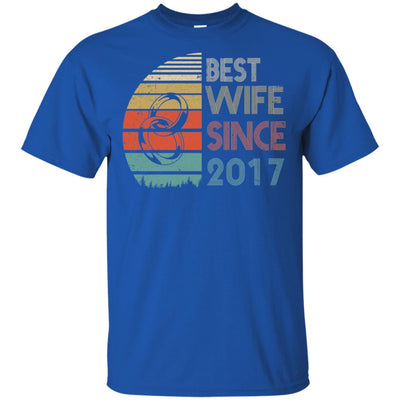 5th Wedding Anniversary Gifts Best Husband Since 2017 T-Shirt & Hoodie | Teecentury.com