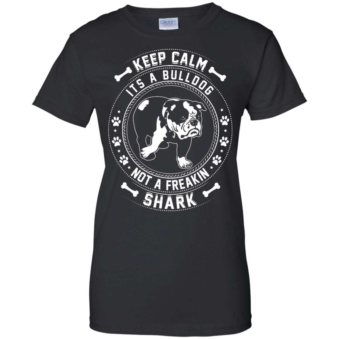 Keep Calm It's A Bulldog Not A Freaking Shark T-Shirt & Hoodie | Teecentury.com