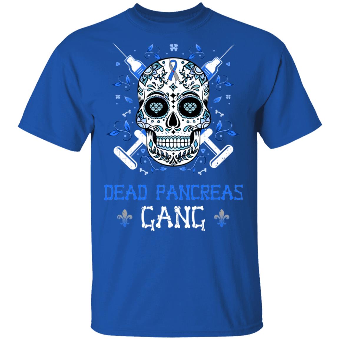 Dead Pancreas Gang Skull Diabetes Awareness Gifts T-Shirt & Hoodie | Teecentury.com