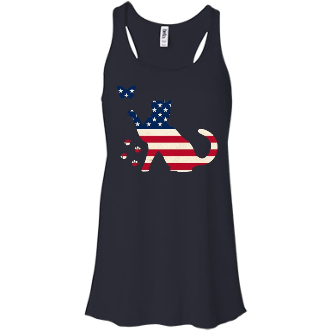 Meowica Cat American Flag 4th of July T-Shirt & Hoodie | Teecentury.com