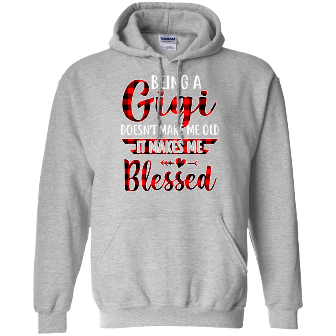 Red Plaid Funny Being A Gigi Doesn't Make Me Old T-Shirt & Hoodie | Teecentury.com