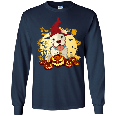 Pitbull Halloween Pumpkin T-Shirt & Hoodie | Teecentury.com
