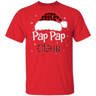 Santa Pap Pap Claus Red Plaid Family Pajamas Christmas Gift T-Shirt & Sweatshirt | Teecentury.com