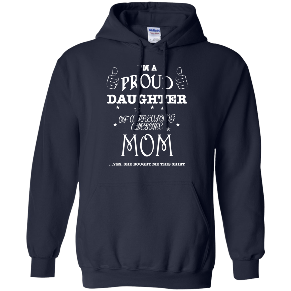 PROUD DAUGHTER OF AWESOME MOM T-Shirt & Hoodie | Teecentury.com