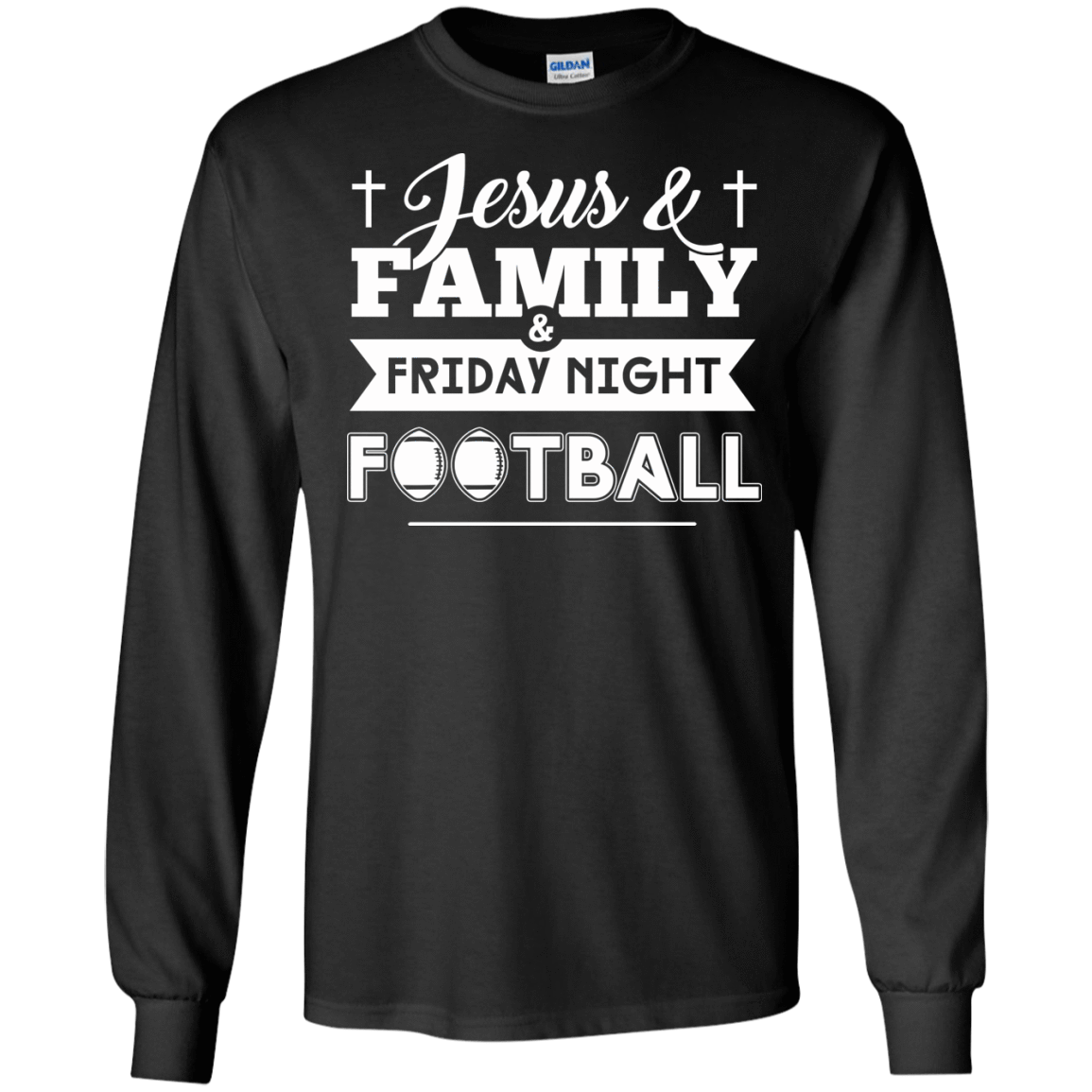 JESUS FAMILY Friday night FOOTBALL T-Shirt & Hoodie | Teecentury.com