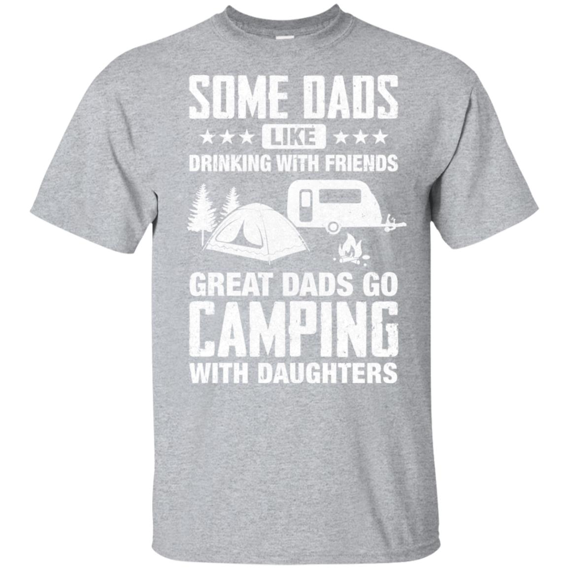Great Dad Go Camping With Daughters Father Day Gift T-Shirt & Hoodie | Teecentury.com