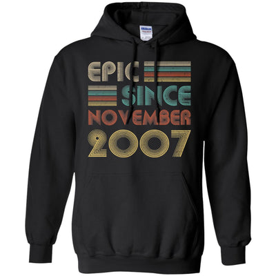 Epic Since November 2007 15th Birthday Gift 15 Yrs Old T-Shirt & Hoodie | Teecentury.com