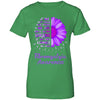 Being Strong Daisy Flower Purple Fibrosis Awareness T-Shirt & Hoodie | Teecentury.com