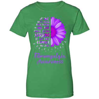 Being Strong Daisy Flower Purple Fibrosis Awareness T-Shirt & Hoodie | Teecentury.com