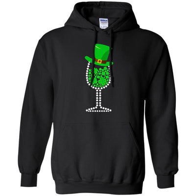 Shamrock Wine Glass Top Hat St Patrick's Day Gift T-Shirt & Hoodie | Teecentury.com