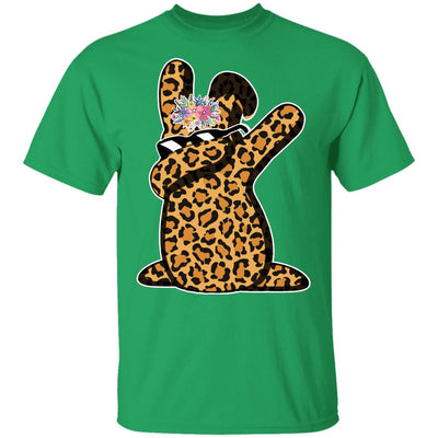 Funny Easter Gift For Her Teen Girls Dabbing Bunny Leopard Youth Youth Shirt | Teecentury.com