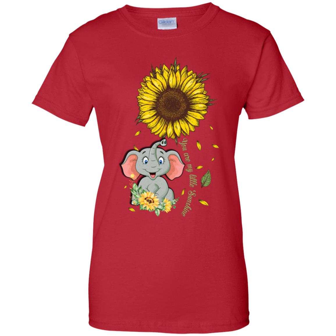 You Are My Little Sunshine Sunflower Elephant T-Shirt & Hoodie | Teecentury.com