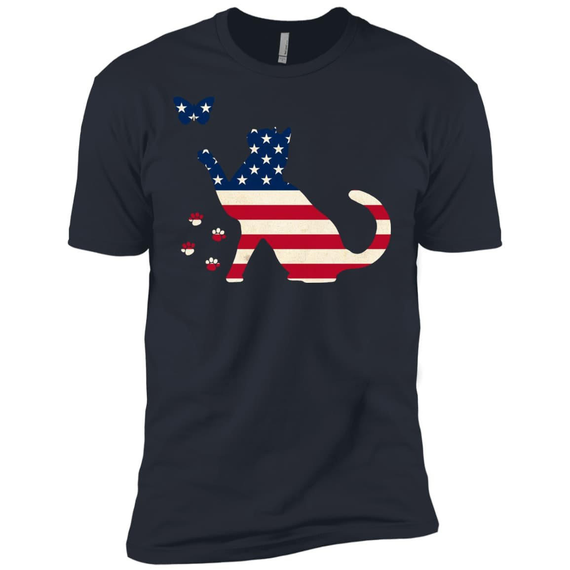 Meowica Cat American Flag 4th of July T-Shirt & Hoodie | Teecentury.com