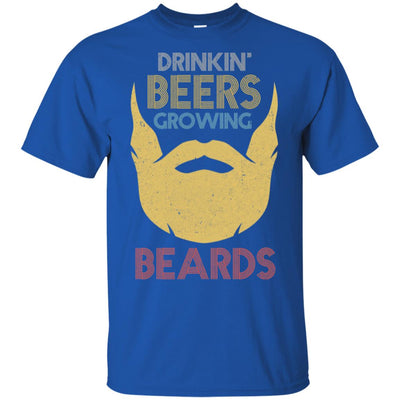 Vintage Funny Drinking Beers Growing Beards T-Shirt & Hoodie | Teecentury.com