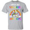 5th Grade Here I Come Unicorn Back To School Youth Youth Shirt | Teecentury.com