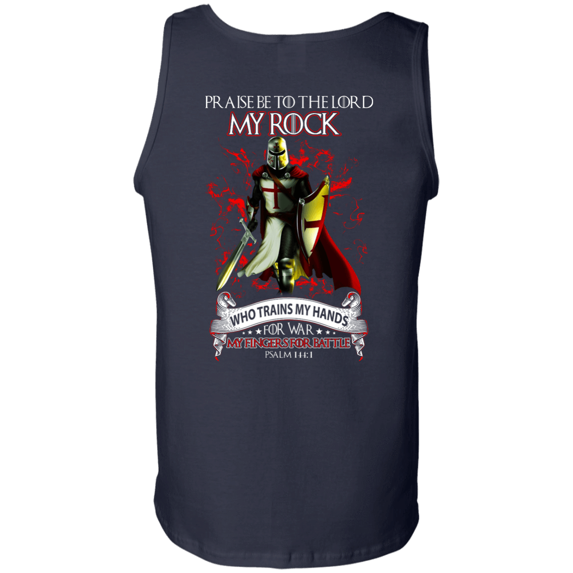 Praise The Lord My Rock Who Trains My Hands For War T-Shirt & Hoodie | Teecentury.com