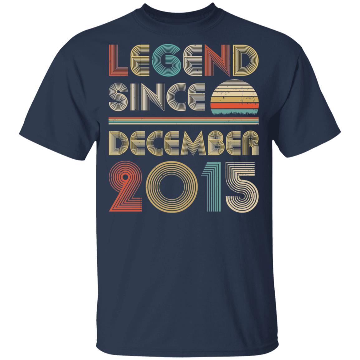 Legend Since December 2015 Vintage 7th Birthday Gifts Youth Youth Shirt | Teecentury.com