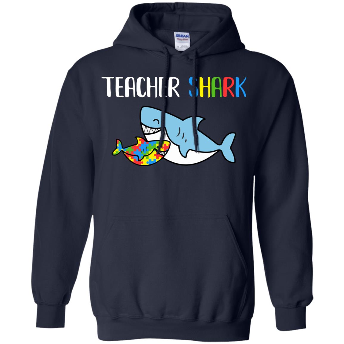 Teacher Shark Support Autism Awareness For Child T-Shirt & Hoodie | Teecentury.com