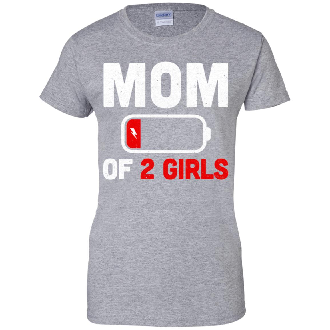 Funny Mom Of 2 Girls Mothers Day Gifts T-Shirt & Hoodie | Teecentury.com