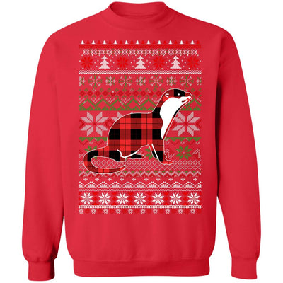 Otter Red Plaid Ugly Christmas Sweater Funny Gifts T-Shirt & Sweatshirt | Teecentury.com