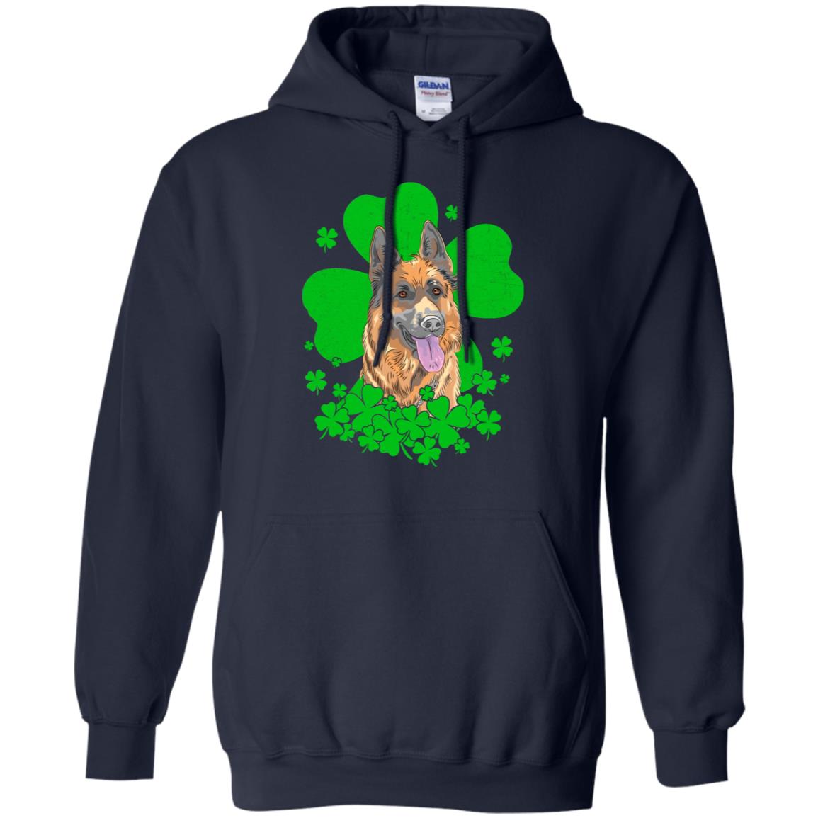 German Shepherd St. Patrick's Day Clovers T-Shirt & Hoodie | Teecentury.com