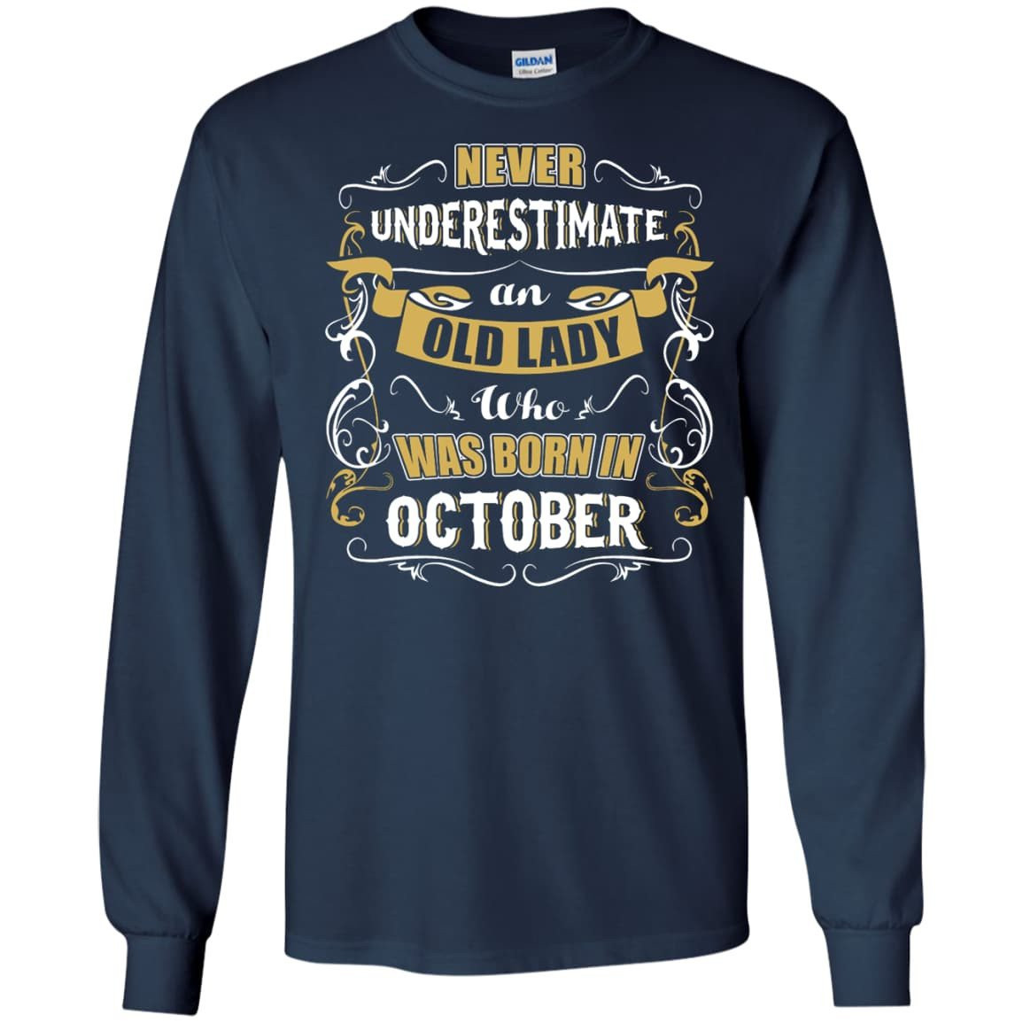 An Old Lady Who Was Born In October T-Shirt & Hoodie | Teecentury.com