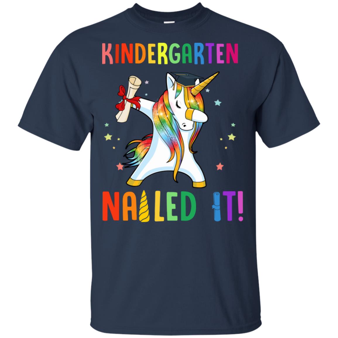 Dabbing Kindergarten Unicorn Nailed It Graduation Class Of 2022 Youth Youth Shirt | Teecentury.com