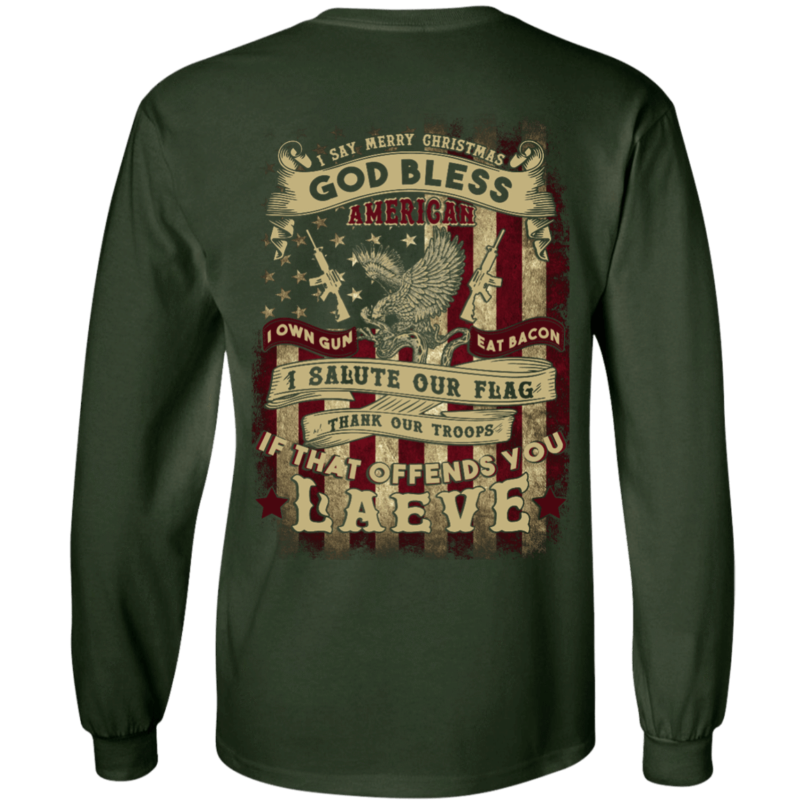 I Say Merry Christmas God Bless America Christmas T-Shirt & Hoodie | Teecentury.com