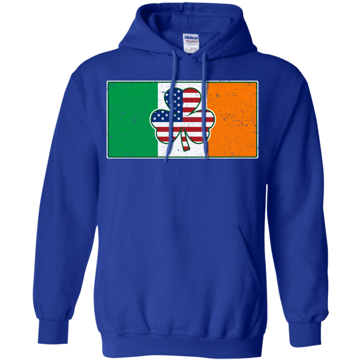 Shamrock Irish Ireland USA American Flag Gift T-Shirt & Hoodie | Teecentury.com